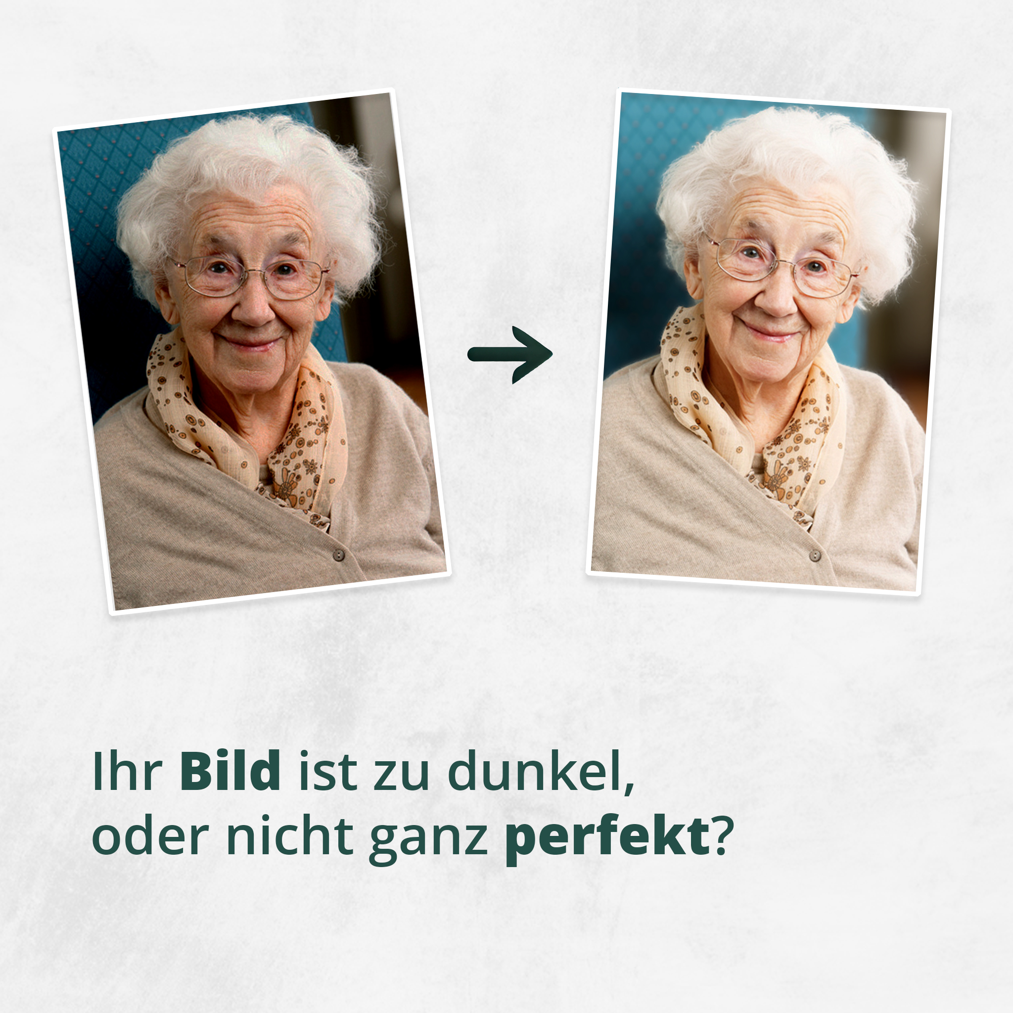 Bildbearbeitung für Trauerkarten