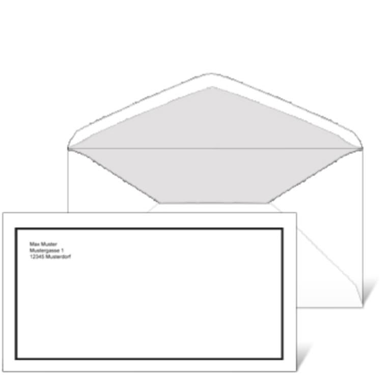 Hüllen DIN-lang mit Absenderdruck