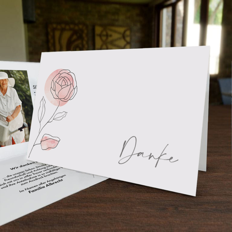 Danksagungskarte Lebensgarten
