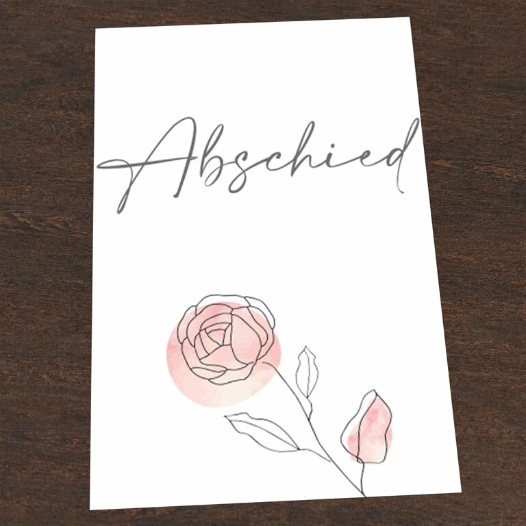 Trauerkarte Lebensgarten