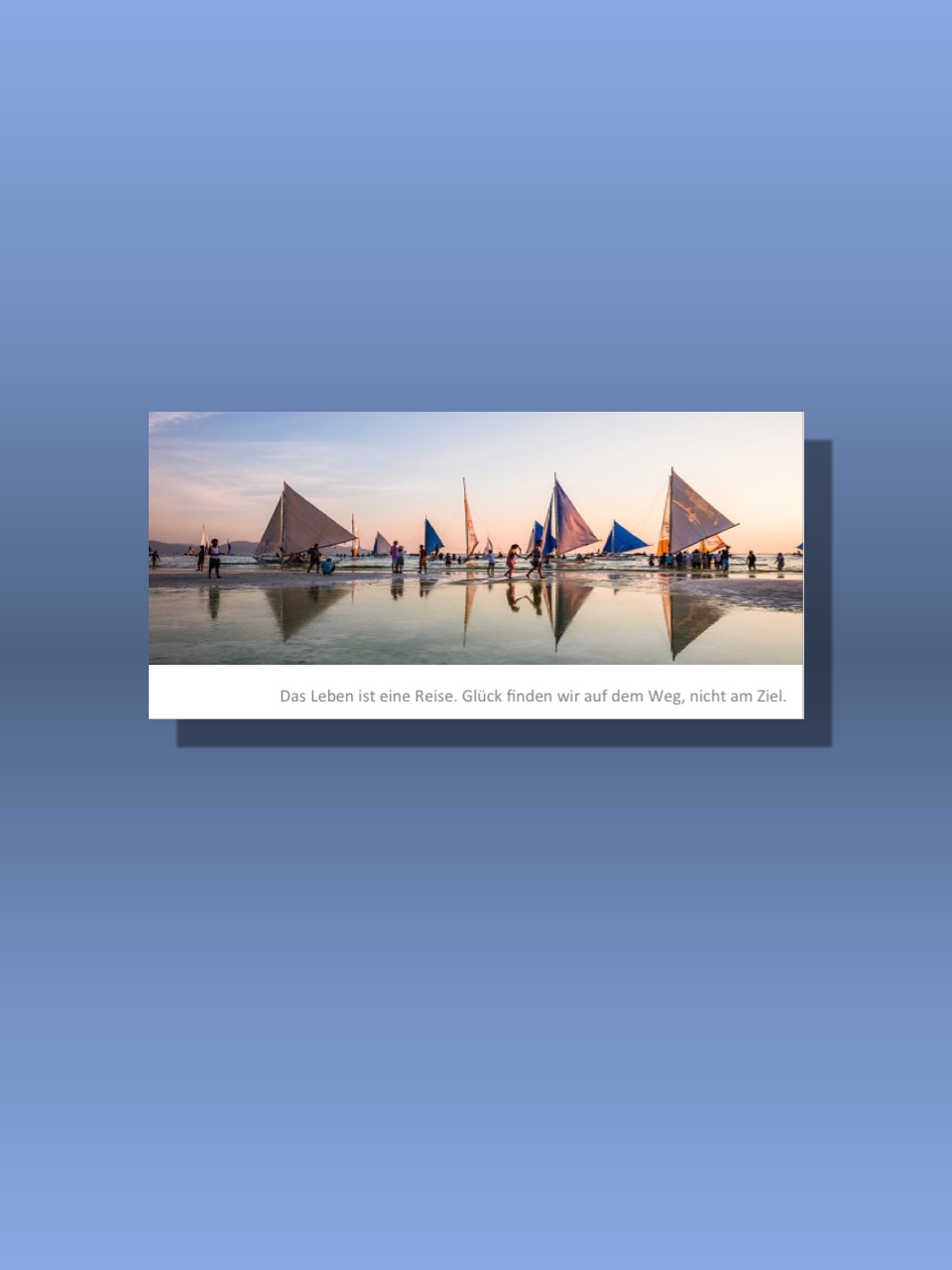 GRUSSKARTE „DAS LEBEN IST EINE REISE“