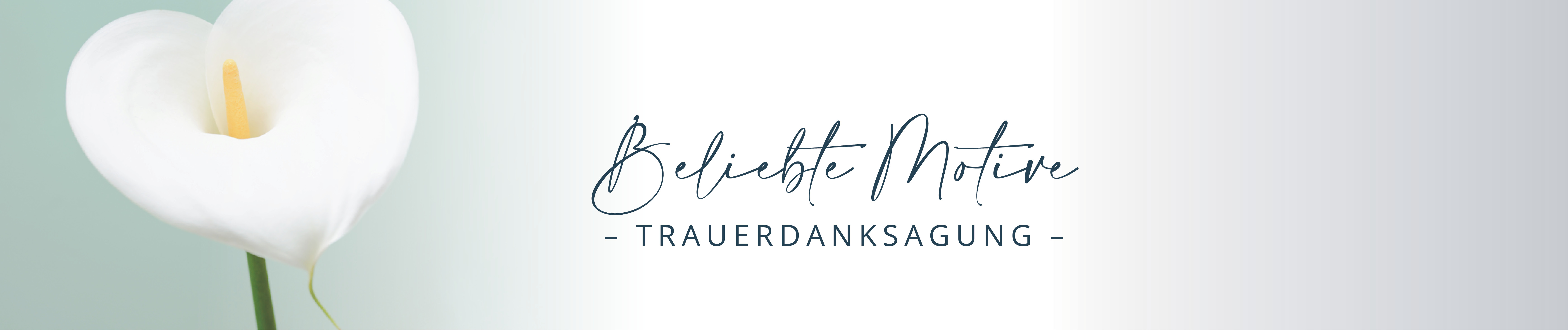 beliebte Motive Banner Trauerdankkarte beliebte Motive Banner Trauerdankkarte